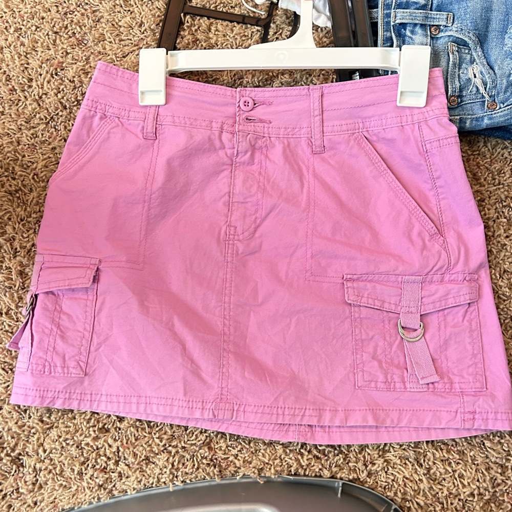 Pink Cargo Skirt